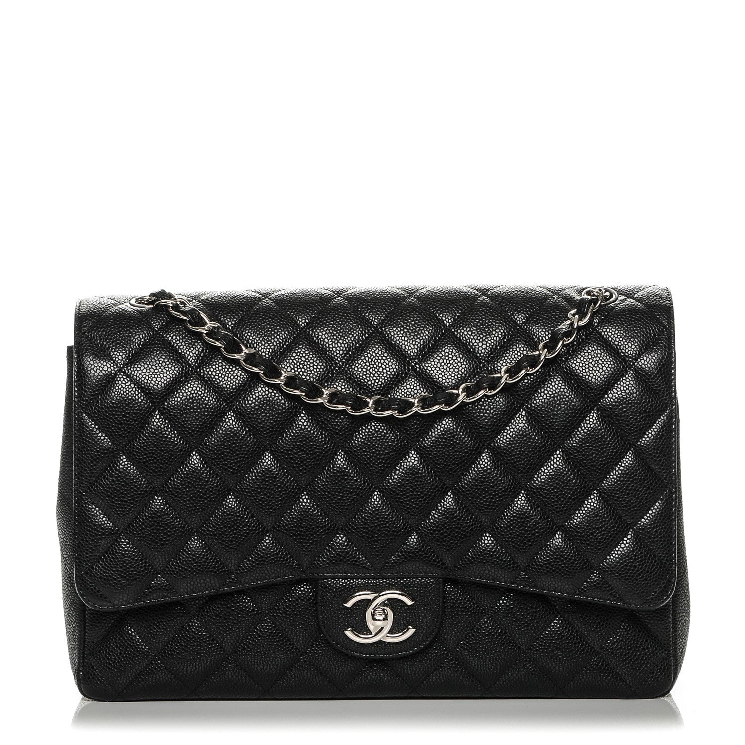 Chanel Caviar Quilted Maxi Double Flap Black 1 of 7