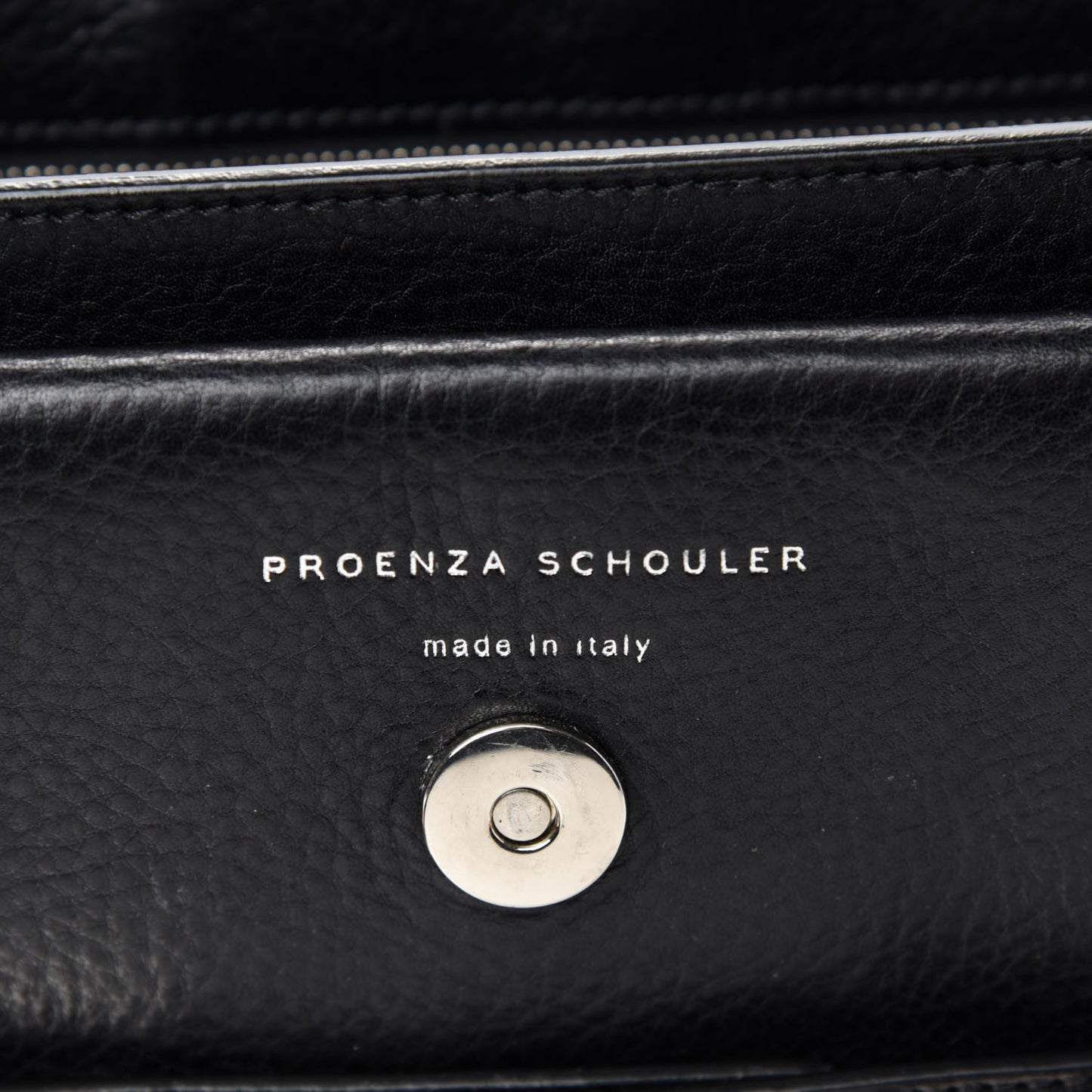 Calfskin PS11 Classic Shoulder Bag Black