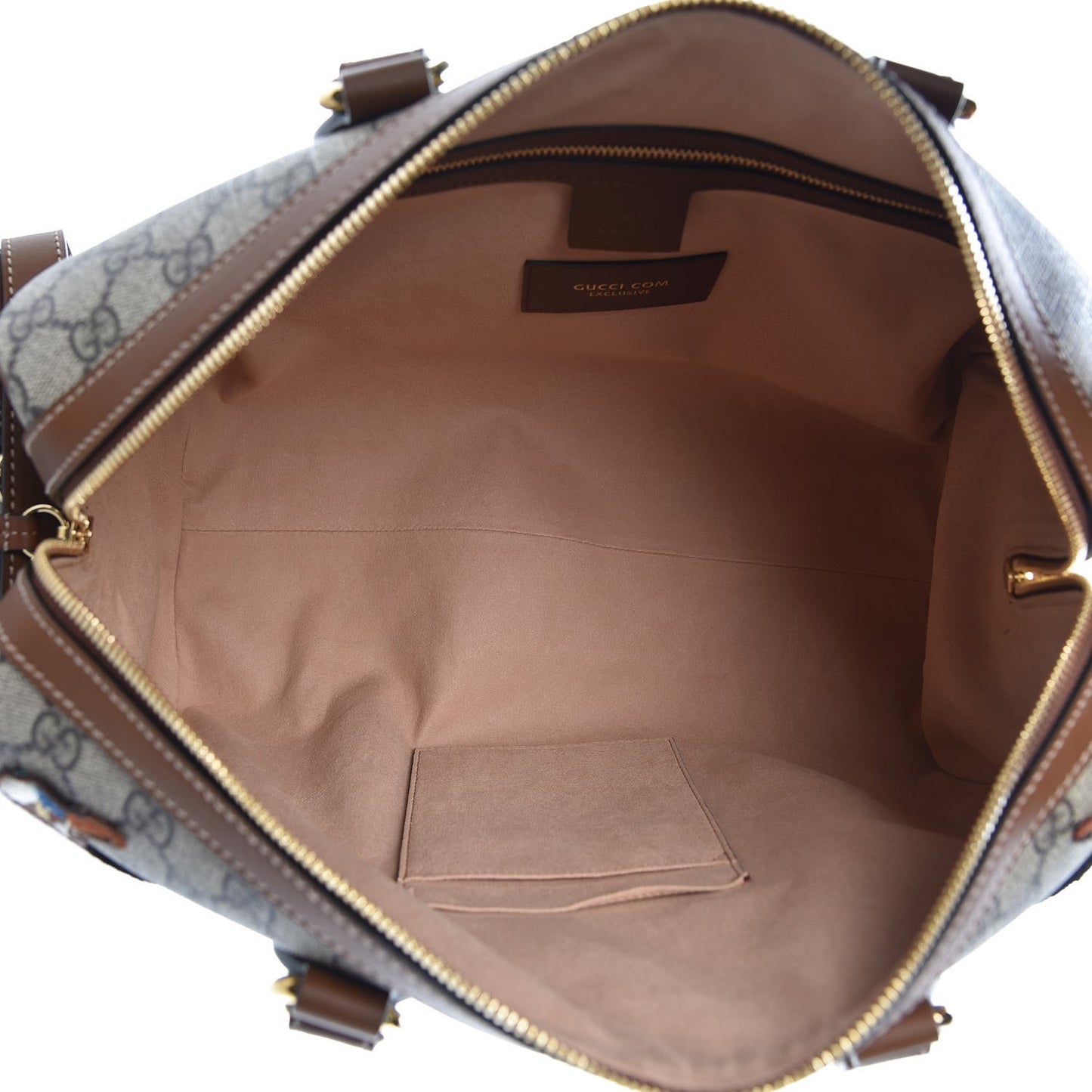 GG Supreme Monogram Garden Collection Medium Boston Beige Tuscany