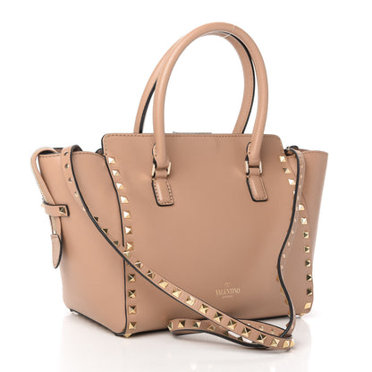 Valentino Garavani Vitello Small Rockstud Double Handle Tote Alpaca 3 of 10