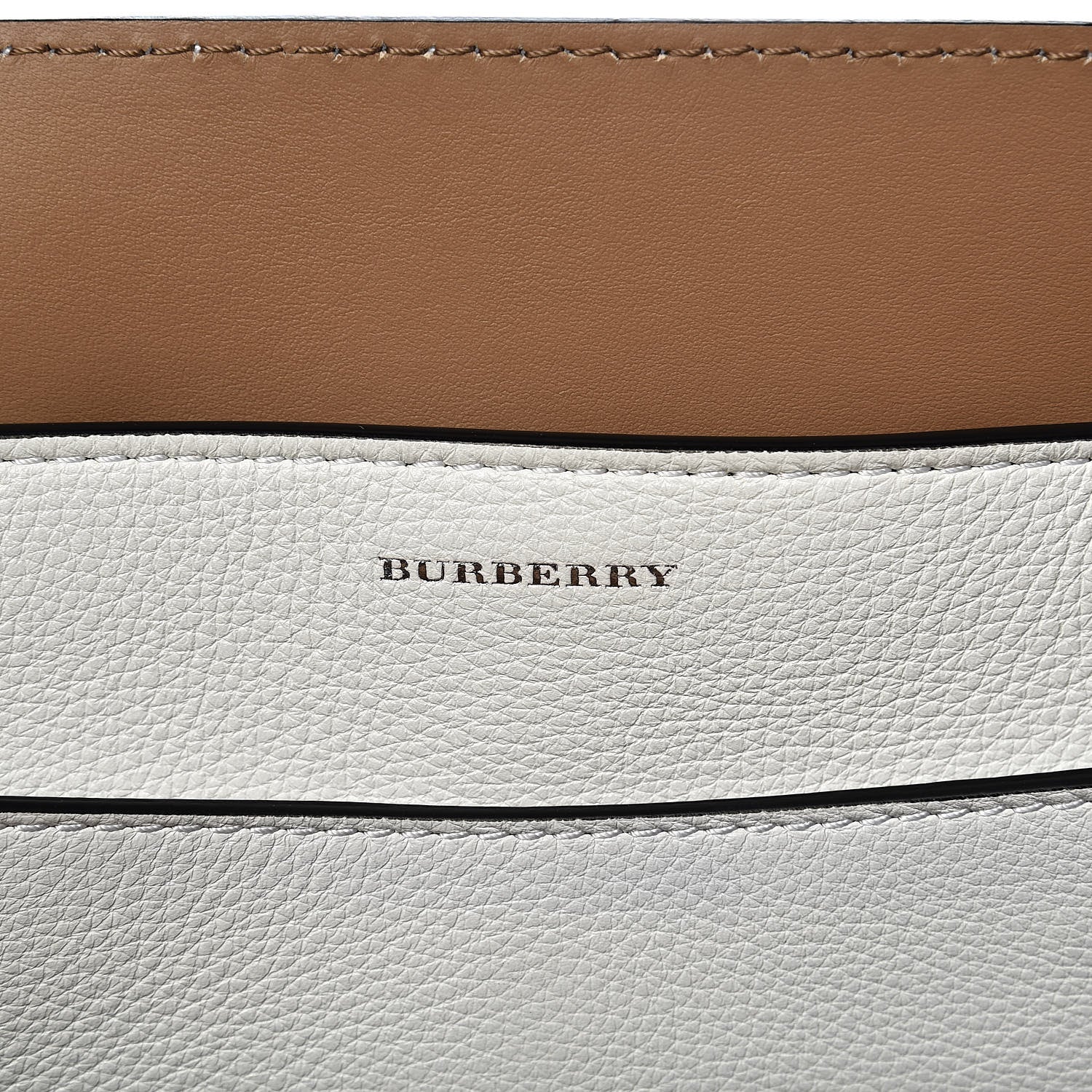 Burberry Soft Grain Calfskin Medium Belt Bag Light Camel Chalk White 6 of 11