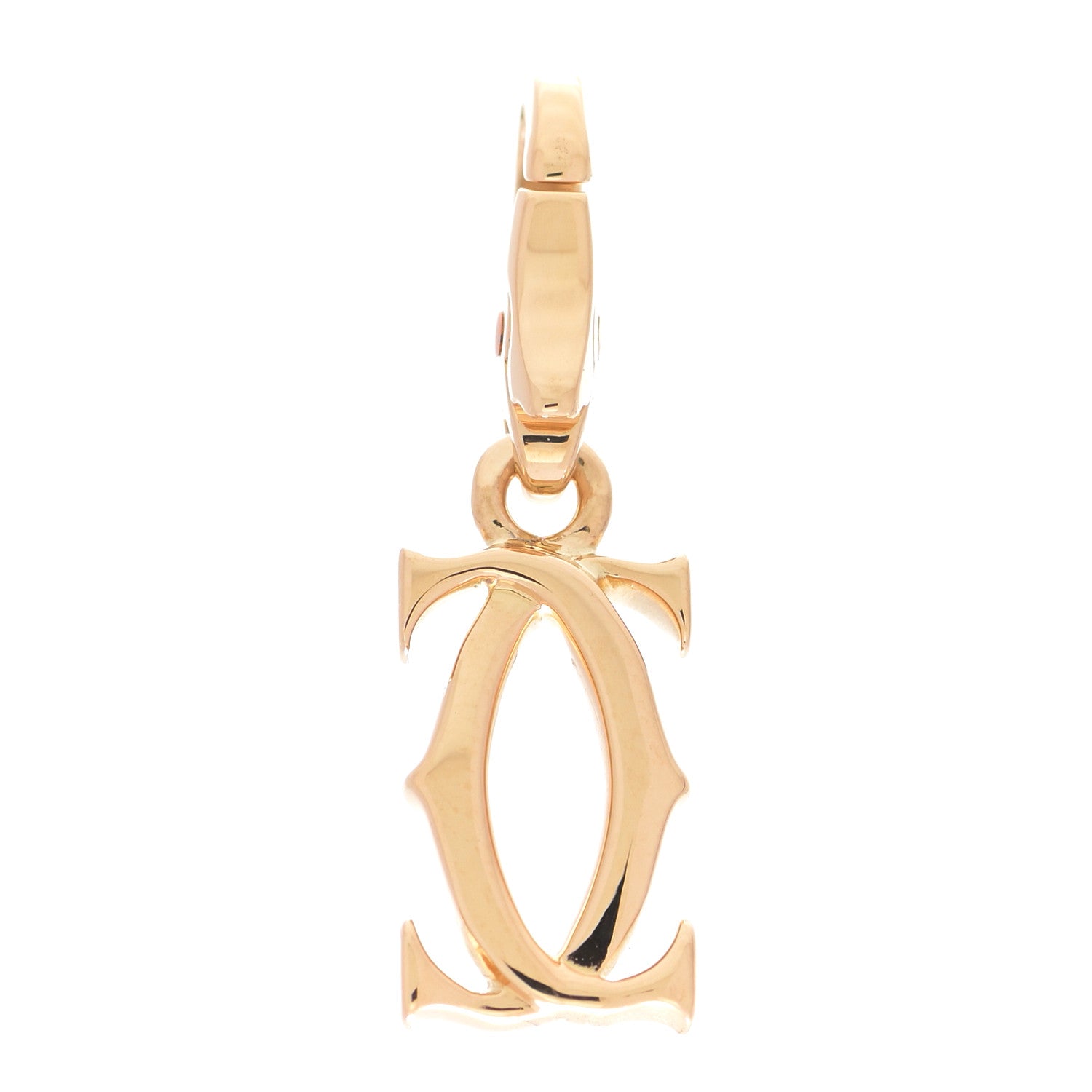 Cartier 18K Yellow Gold Logo Charm 3 of 5