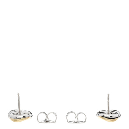 David Yurman Sterling Silver 18K Yellow Gold Belmont Curb Link Drop Earrings 3 of 4