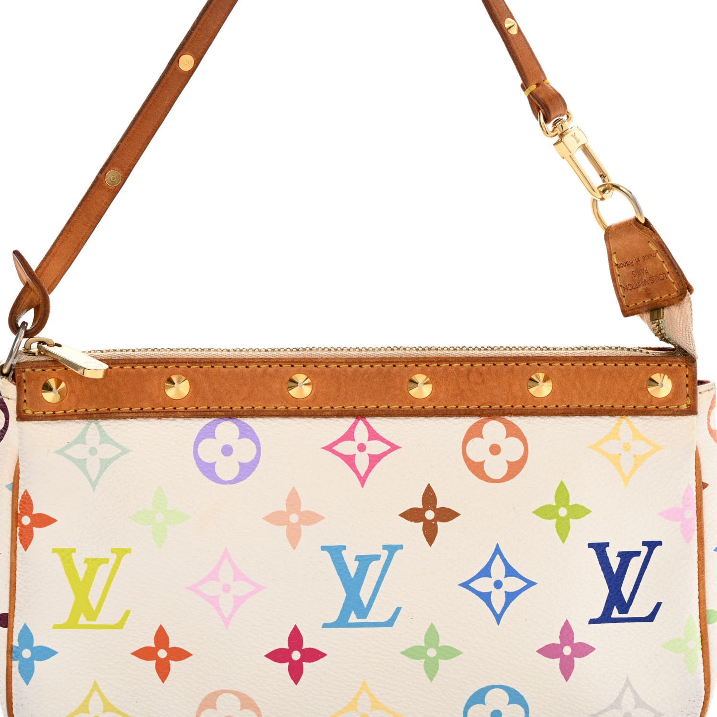 Monogram Multicolor Pochette Accessories White