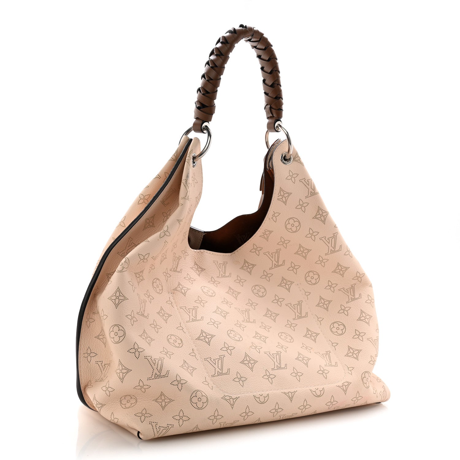 Louis Vuitton Mahina Carmel Hobo Creme 3 of 12