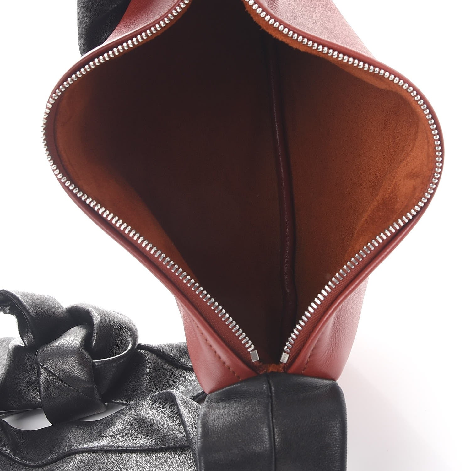 Celine Calfskin Small Ribbon Shoulder Bag Merlot 5 of 8