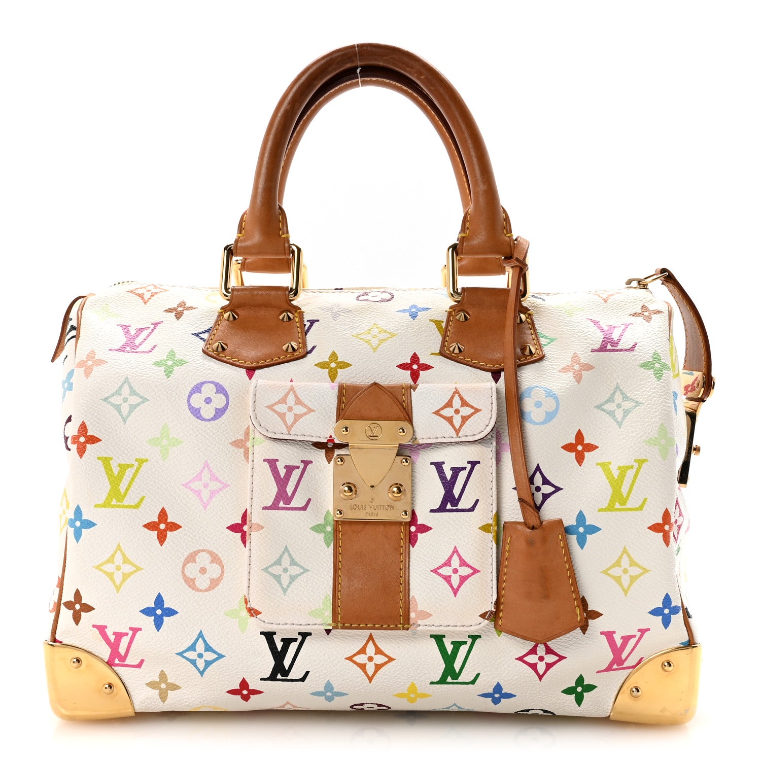 Louis Vuitton Monogram Multicolor Speedy 30 White 1 of 9