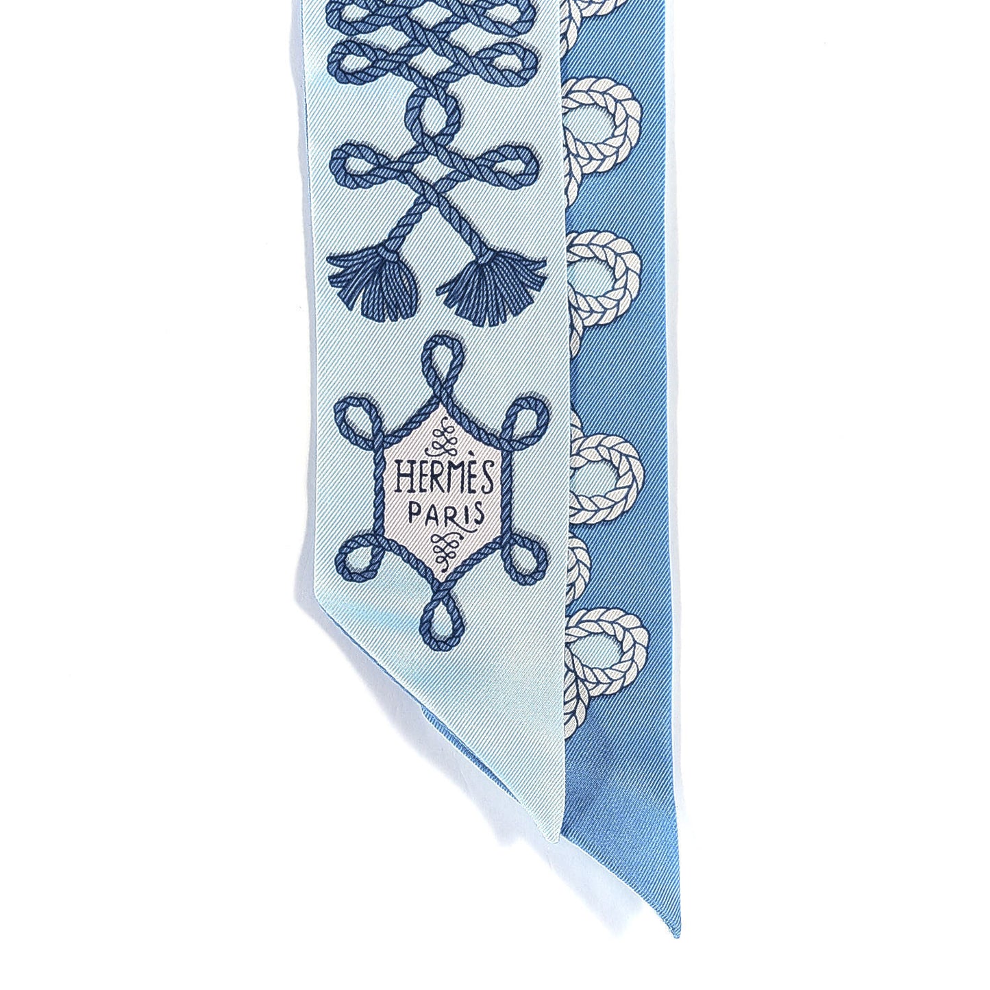 Silk Galons Et Brandebourg Twilly Ciel Ocean White