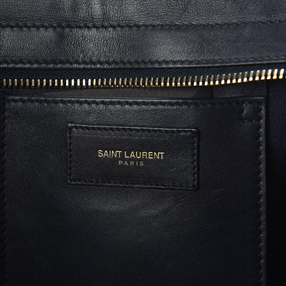 Saint Laurent Calfskin Small Classic Y Cabas Navy Blue 6 of 8