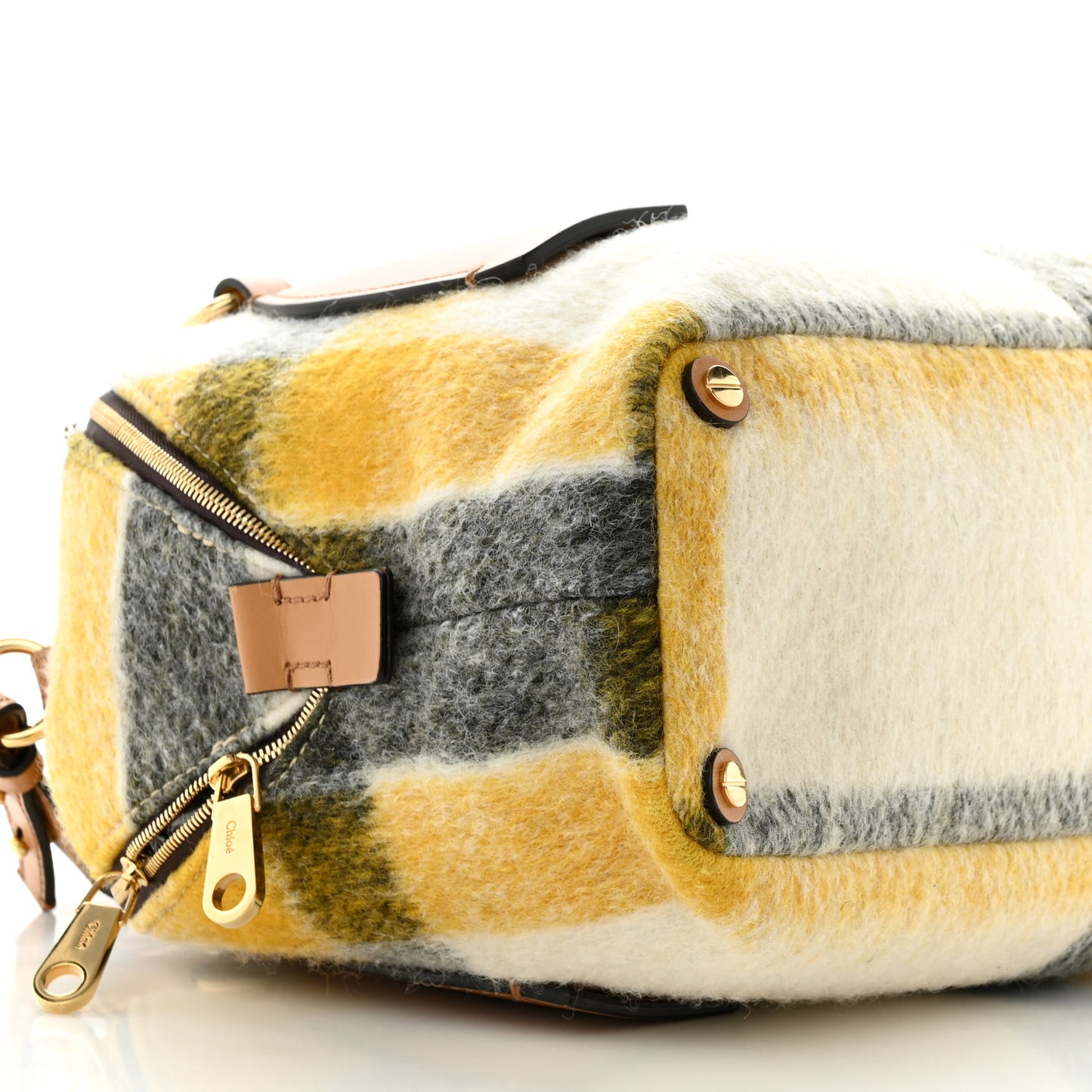 Calfskin Wool Medium Daria Tan Multicolor