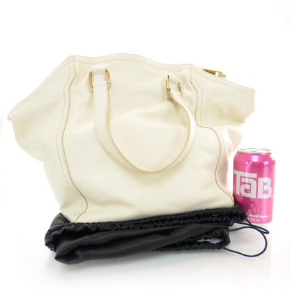 Saint Laurent Large Downtown Tote Ivory 3 of 7