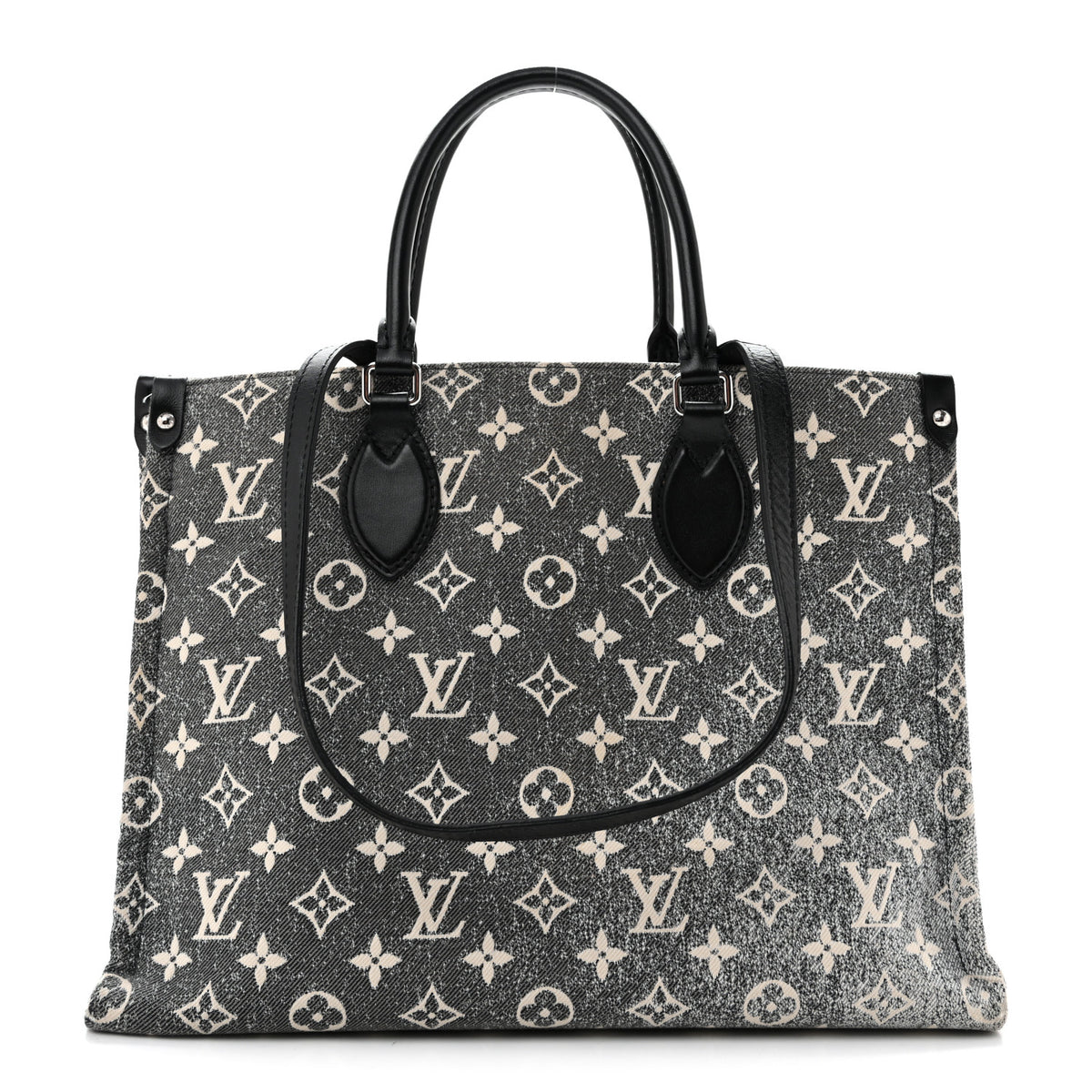 Louis Vuitton Monogram Jacquard Denim Onthego MM Black 1 of 13