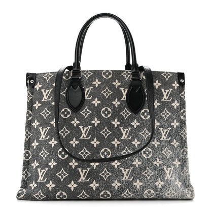 Louis Vuitton Monogram Jacquard Denim Onthego MM Black 1 of 13