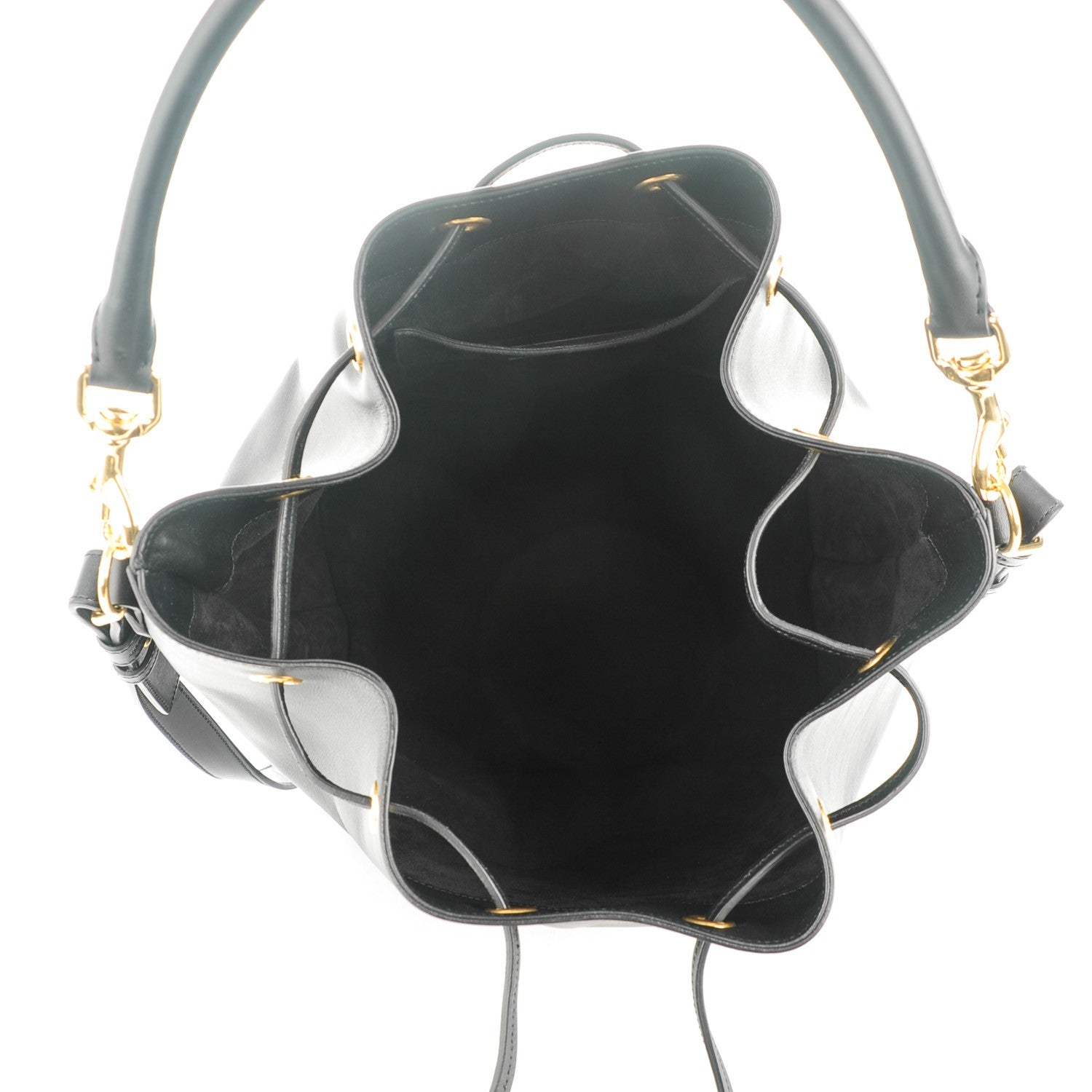 Saint Laurent Calfskin Large Emmanuelle Bucket Bag Black 5 of 7