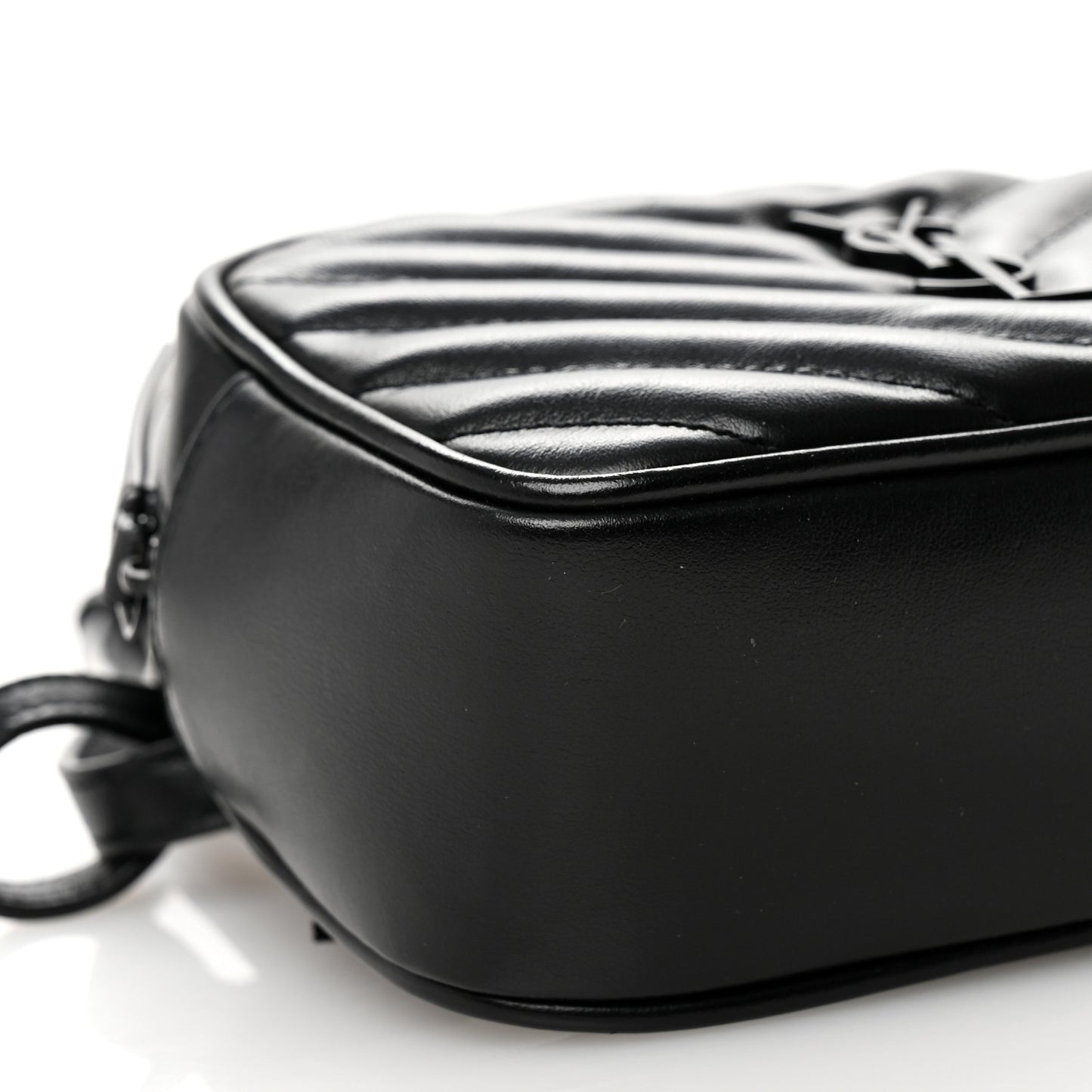 Calfskin Matelasse Monogram Lou Belt Bag Black