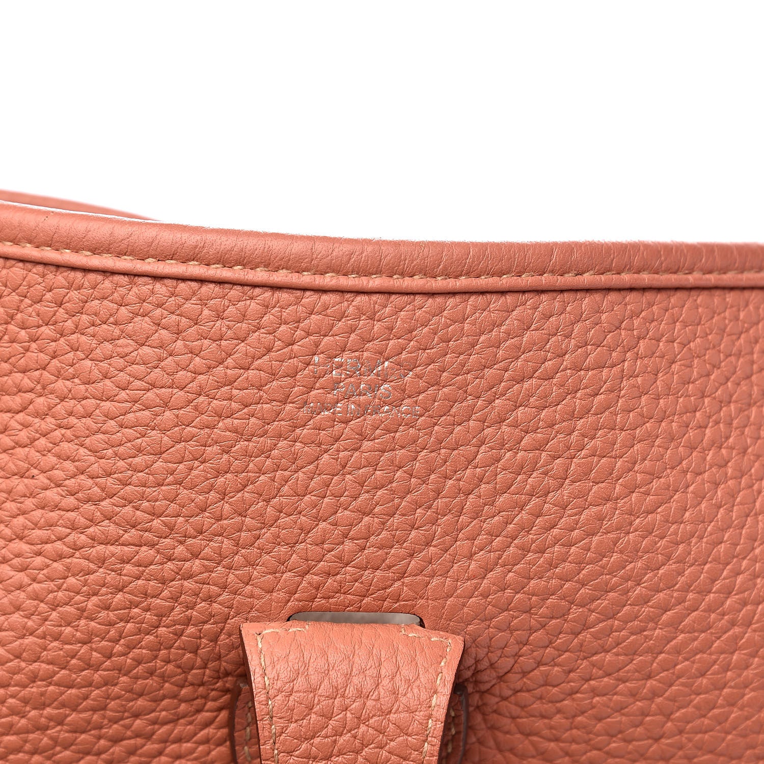 Hermes Taurillon Clemence Amazone Evelyne III GM Crevette 6 of 11