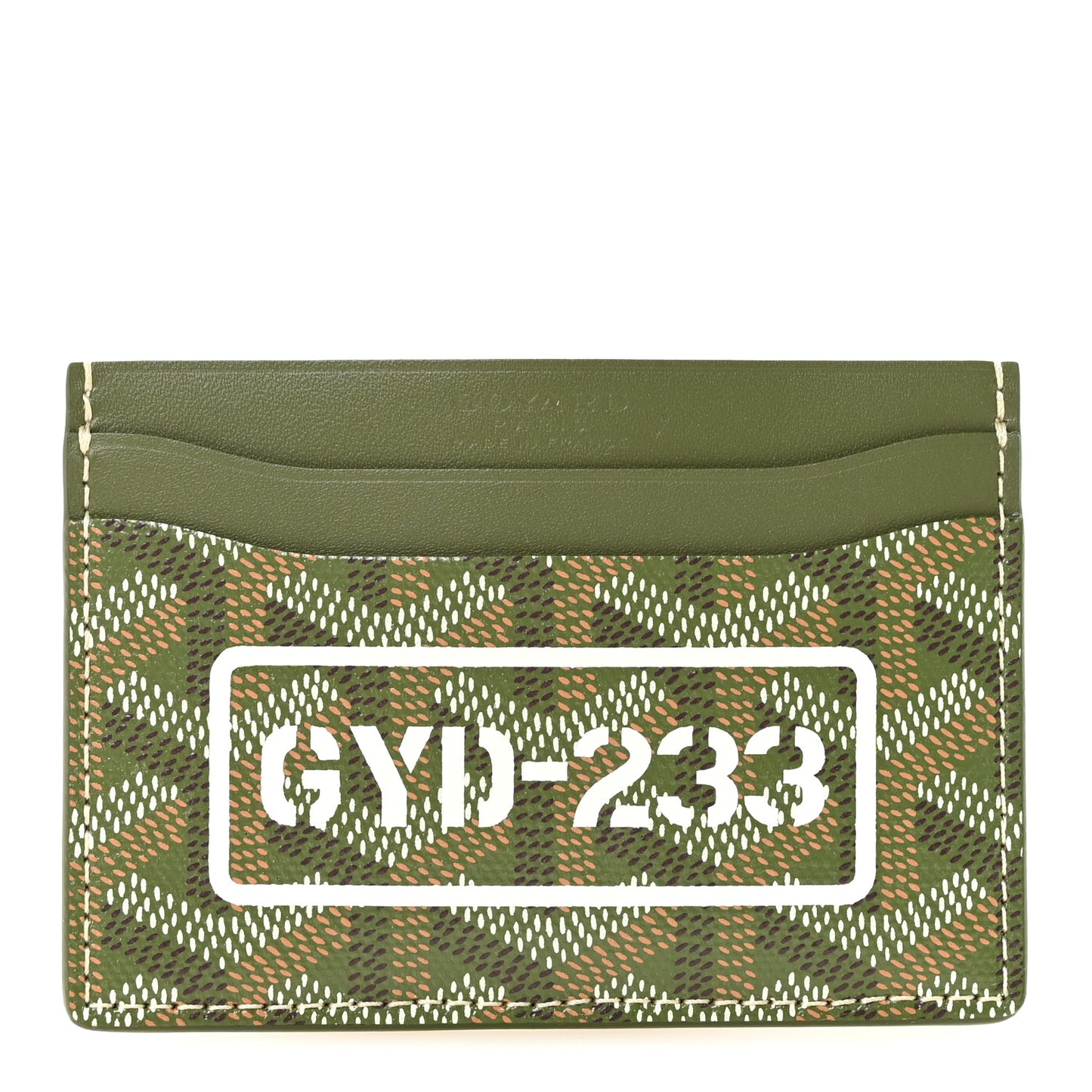 Goyardine Saint Sulpice Card Holder Khaki