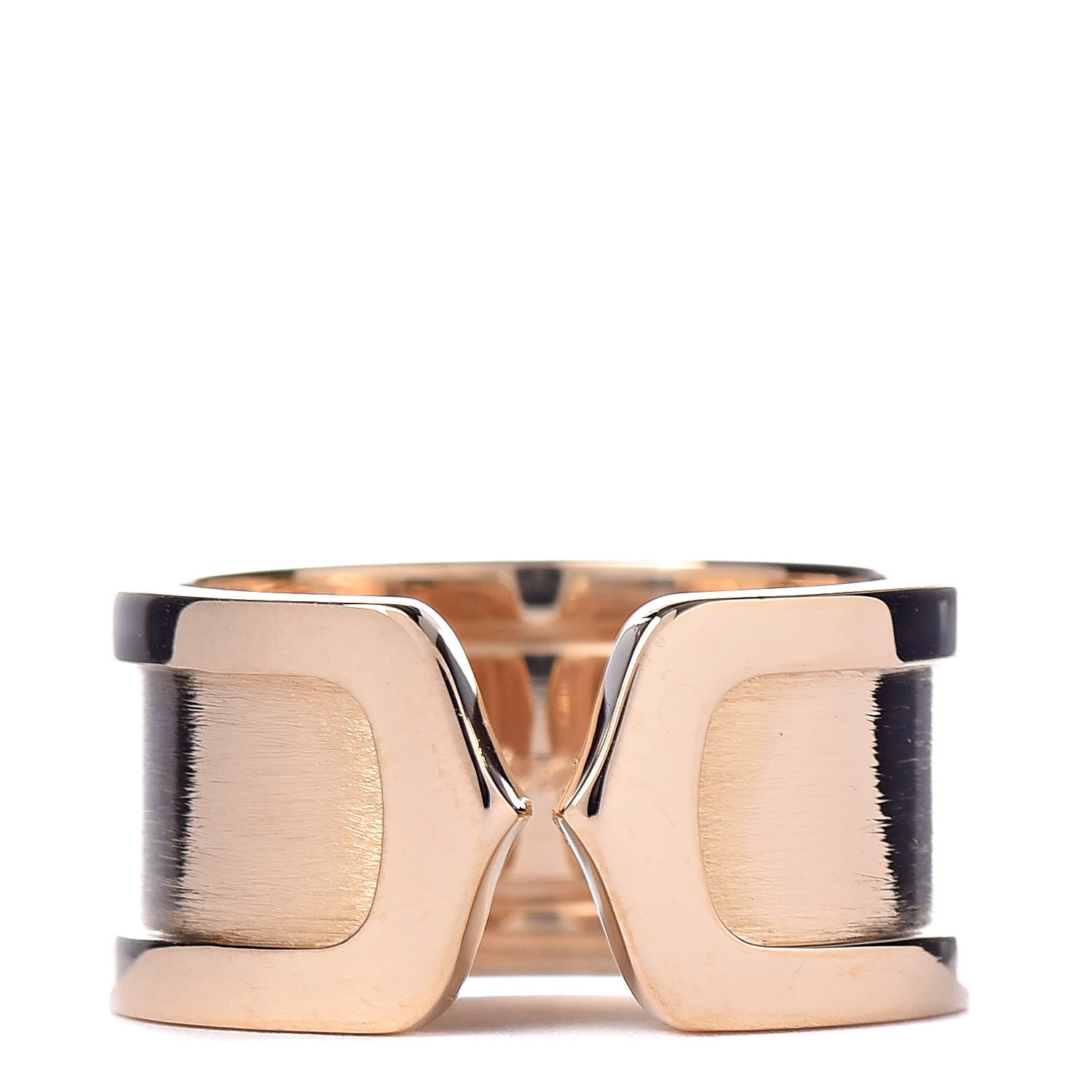 Cartier 18K Yellow Gold 10mm Logo De Ring 50 5.25 1 of 4