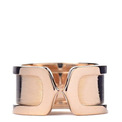 Cartier 18K Yellow Gold 10mm Logo De Ring 50 5.25 1 of 4
