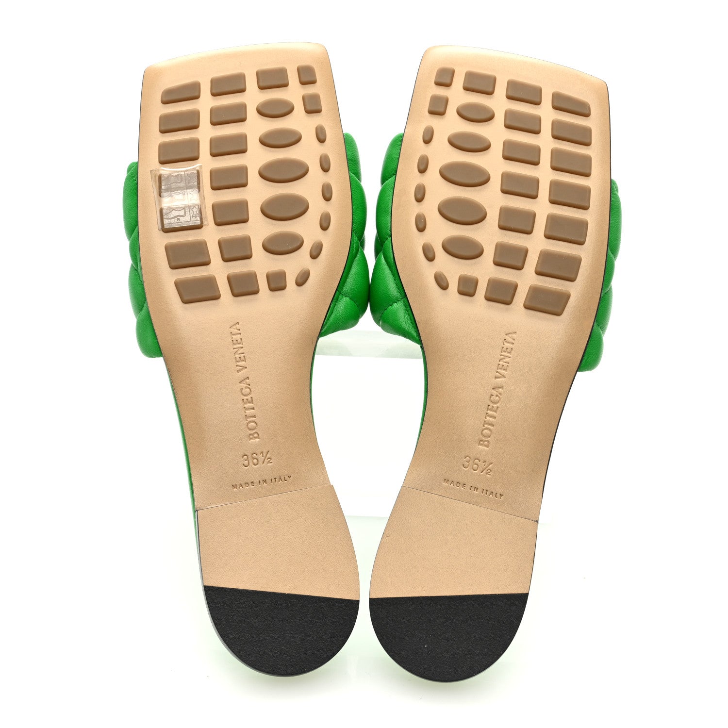 Bottega Veneta Nappa Matelasse Padded Flat Sandals 36.5 Parakeet 5 of 7