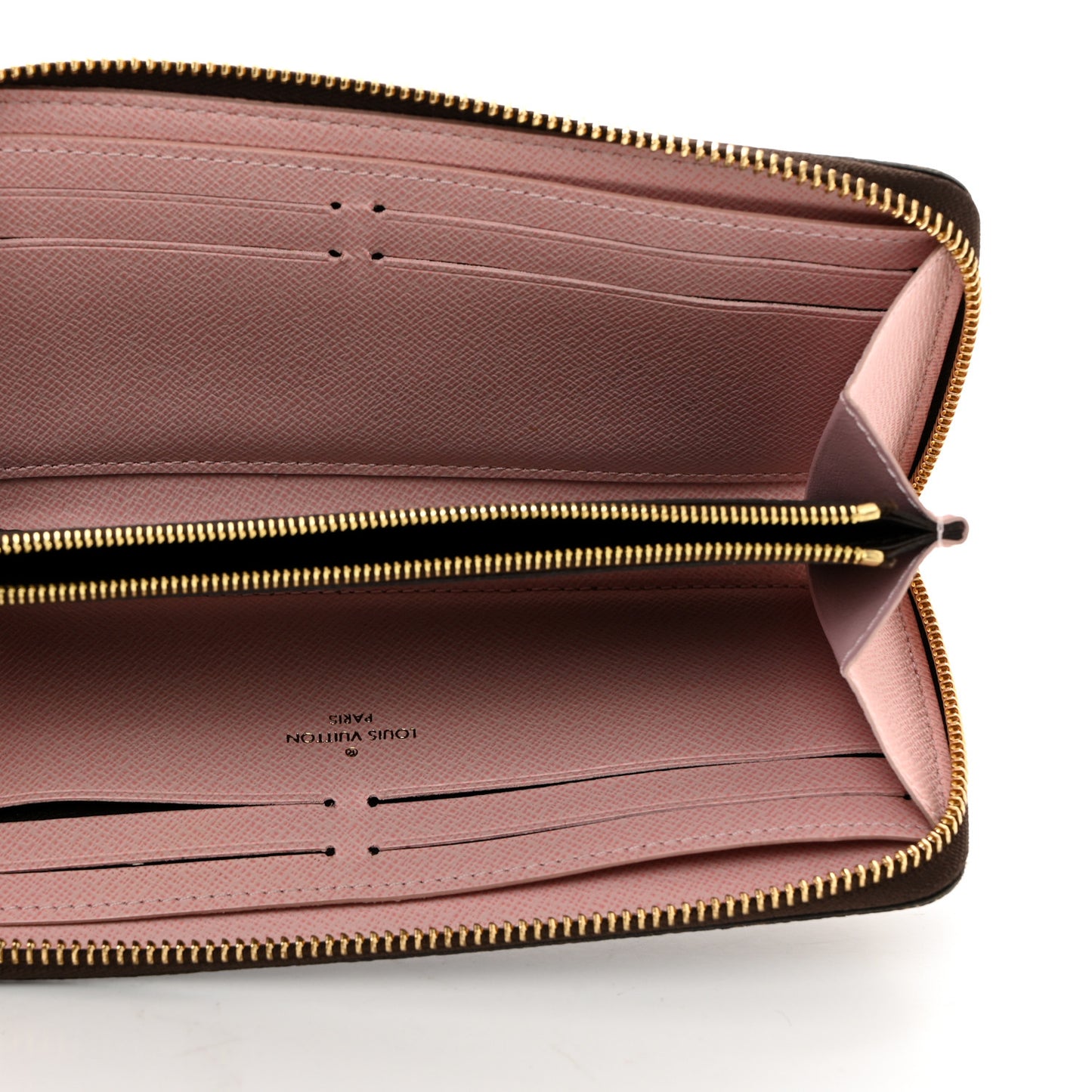Monogram Clemence Wallet Rose Ballerine