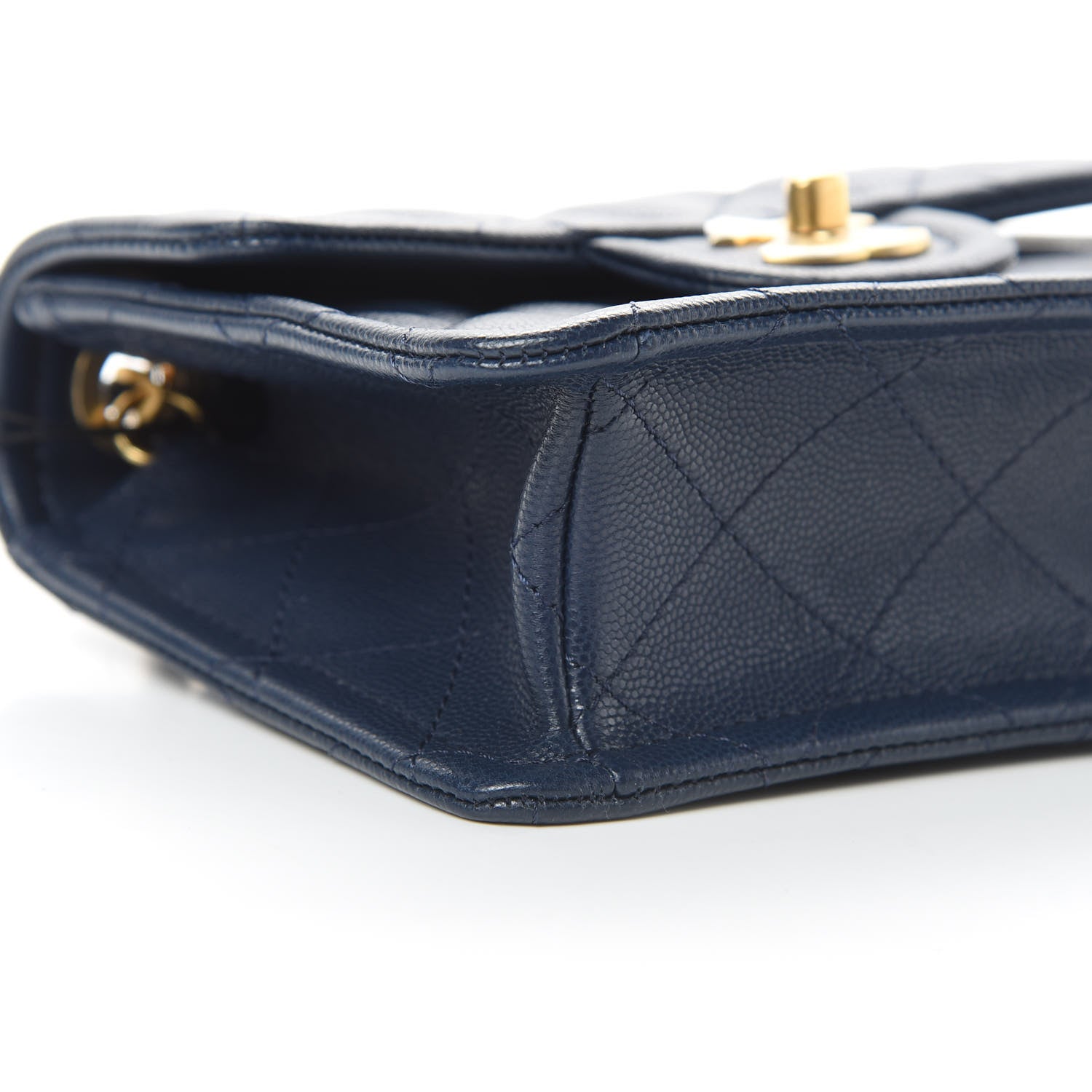 Chanel Caviar Quilted Mini Sweet Classic Flap Navy Blue 9 of 11