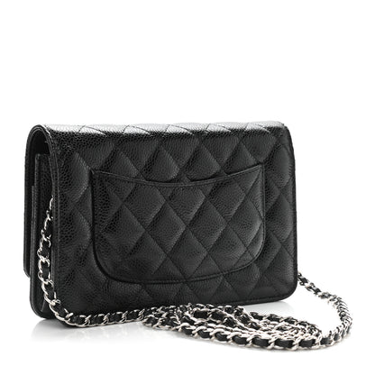 Chanel Caviar Quilted Wallet On Chain WOC Black 3 of 10