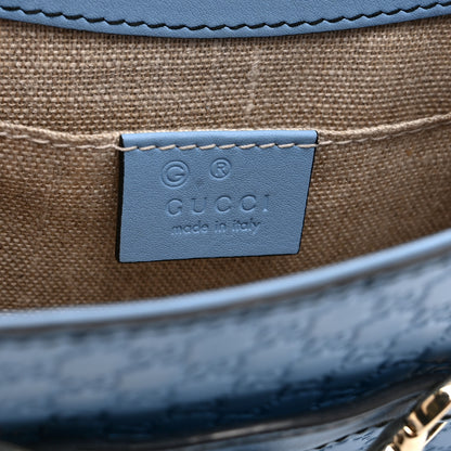 Gucci Soft Microguccissima Mini Emily Chain Shoulder Bag Mineral Blue 6 of 11