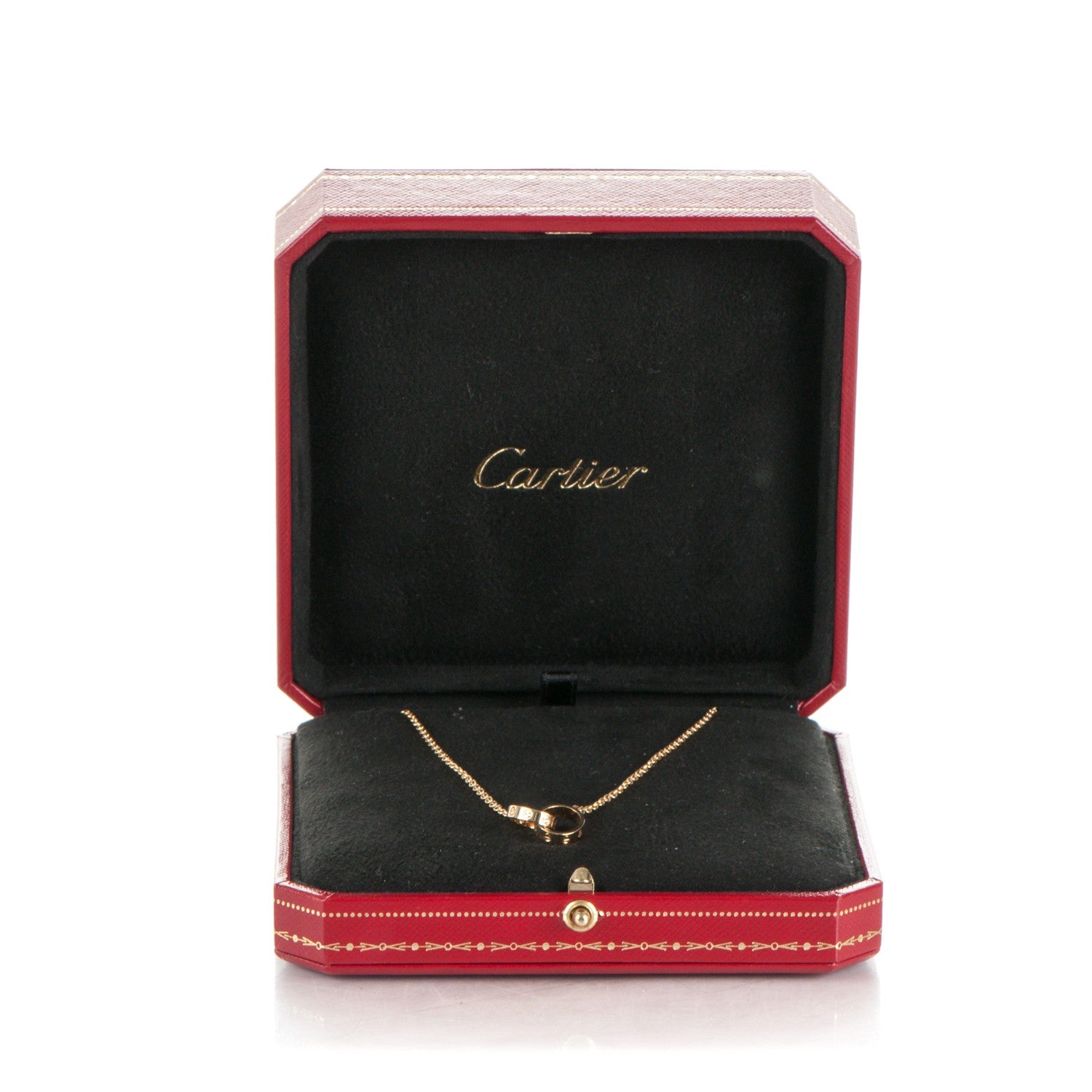 Cartier 18K Yellow Gold Interlocking LOVE Necklace 6 of 6