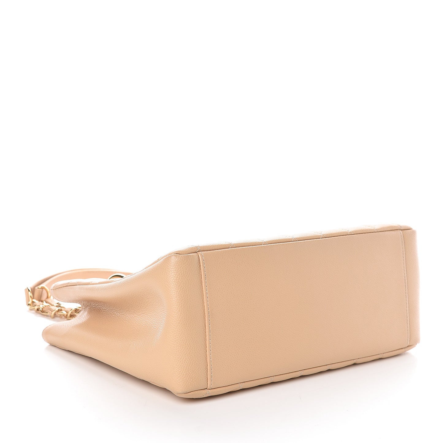 Caviar Quilted Grand Shopping Tote GST Beige Clair