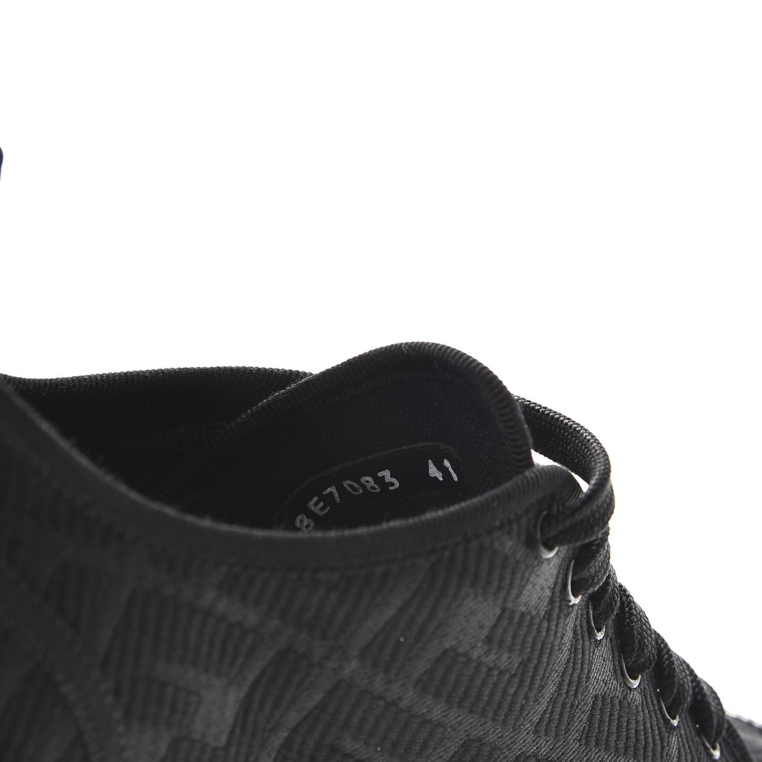 Fendi Corda FF Promenade Low Top Sneakers 41 Black 9 of 10