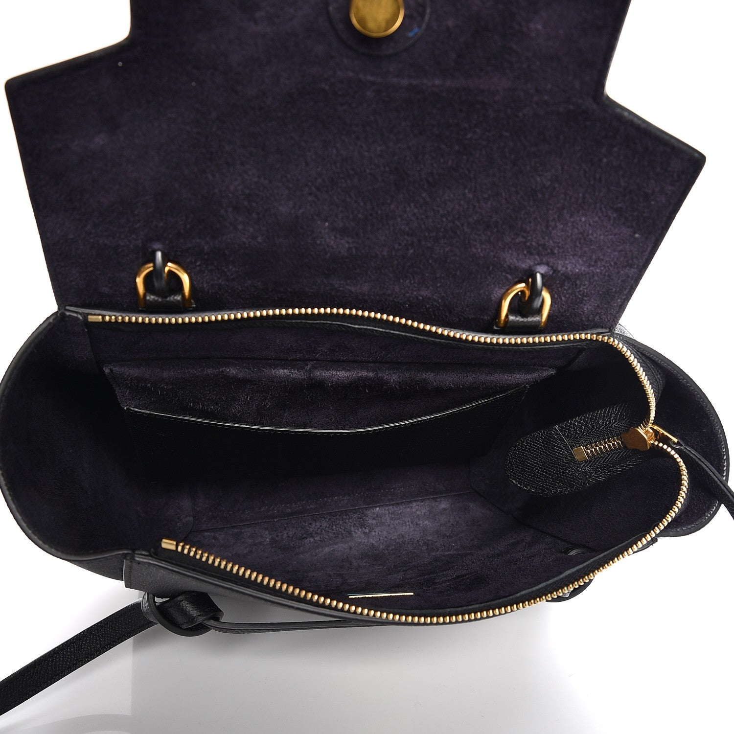 Celine Grained Calfskin Micro Belt Bag Black 6 of 9