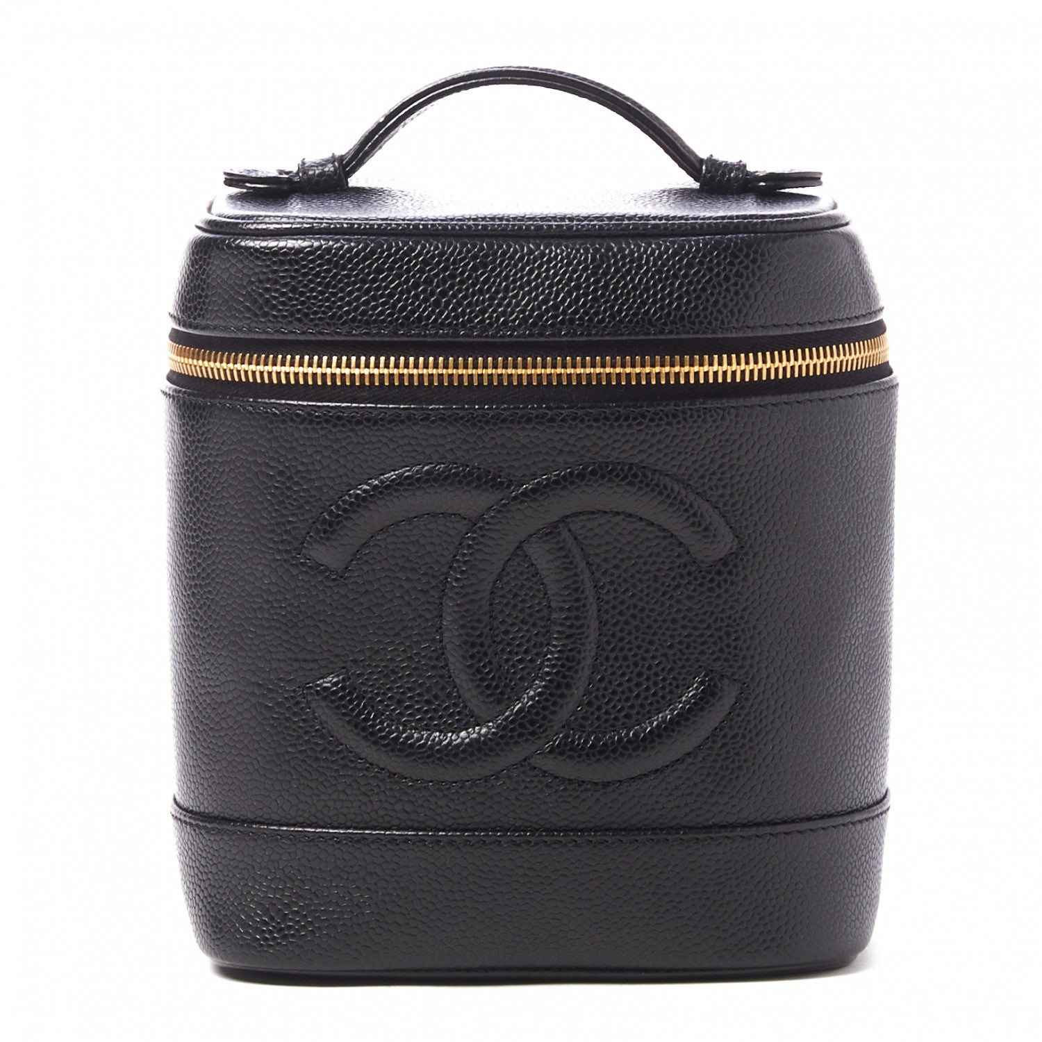 Chanel Caviar Vanity Cosmetic Case Black 1 of 8