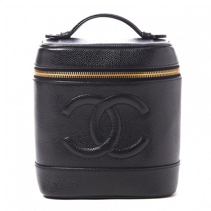Chanel Caviar Vanity Cosmetic Case Black 1 of 8