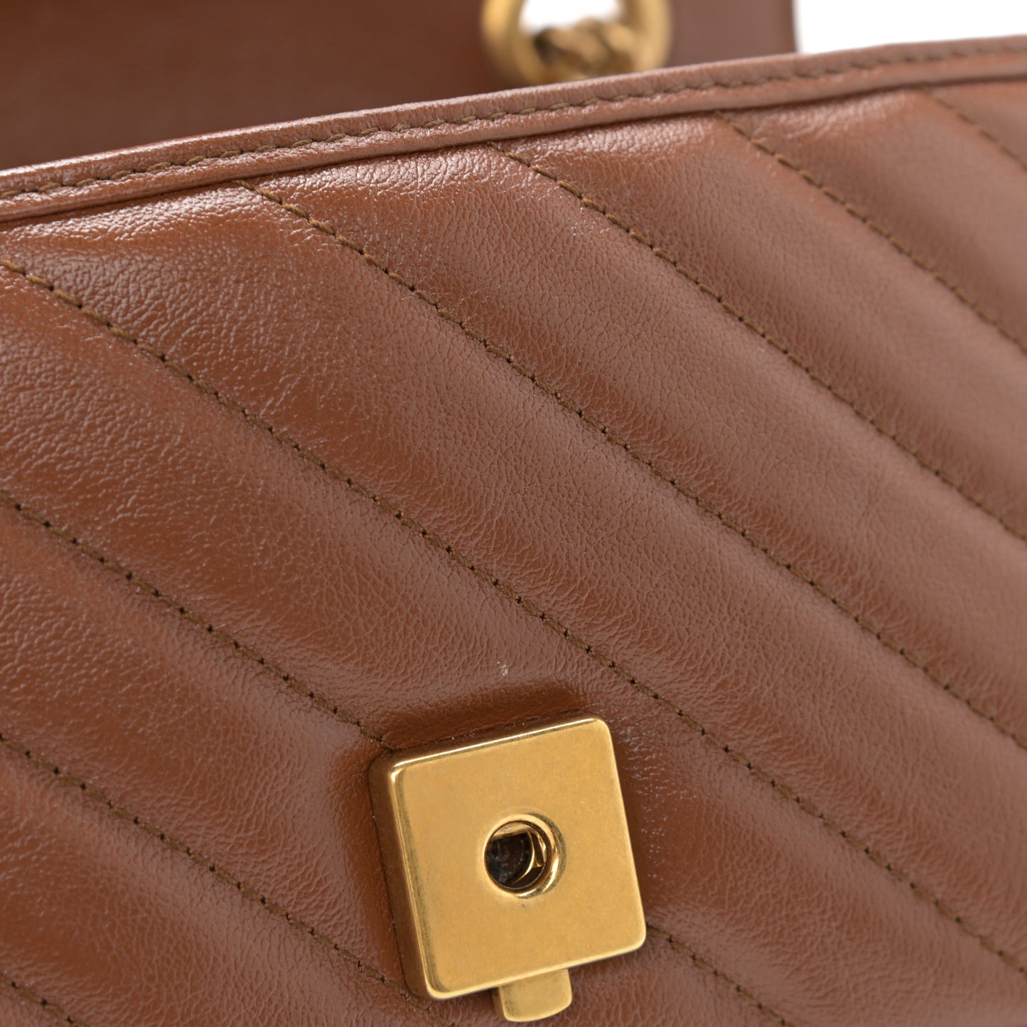Azalea Calfskin Matelasse Diagonal Mini GG Marmont Shoulder Bag Cuir