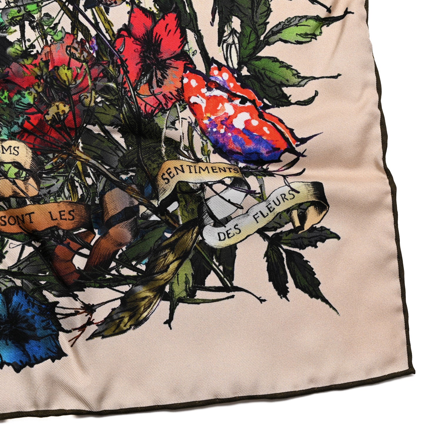 Christian Dior Silk D-Millefiori 70 Square Scarf Pink Multicolor 2 of 3