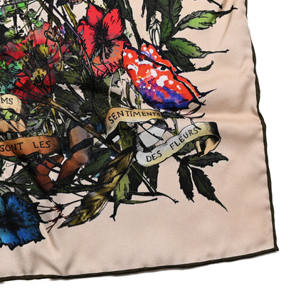 Christian Dior Silk D-Millefiori 70 Square Scarf Pink Multicolor 2 of 3