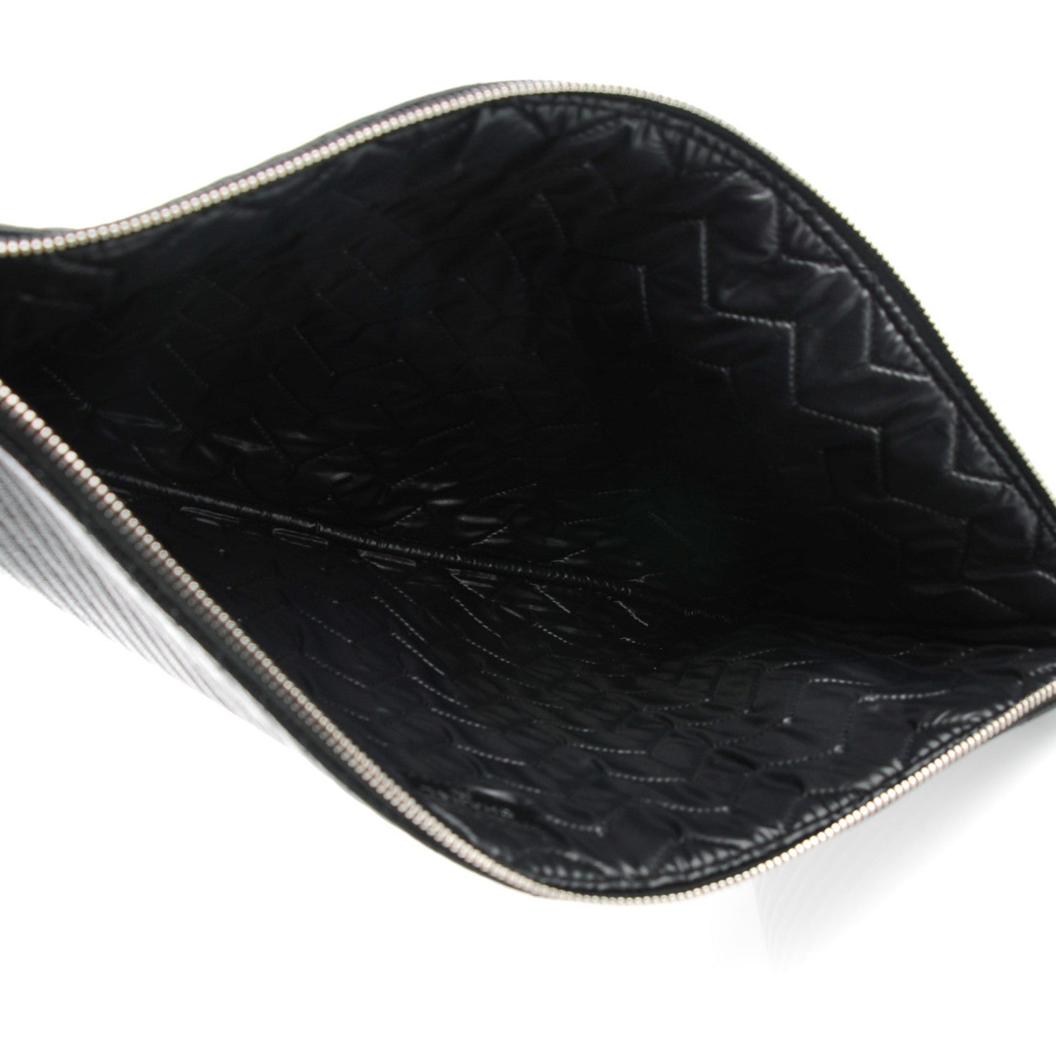 Chanel Caviar Chevron Large Cosmetic Case Black 7 of 7