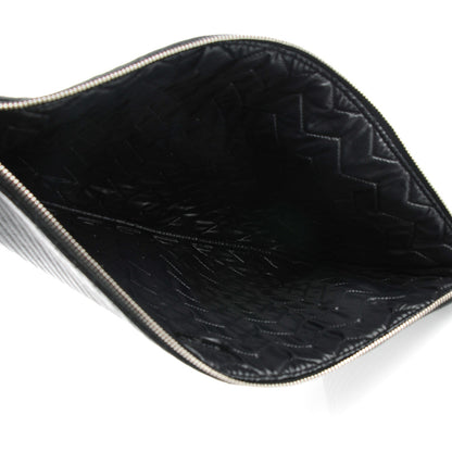 Chanel Caviar Chevron Large Cosmetic Case Black 7 of 7