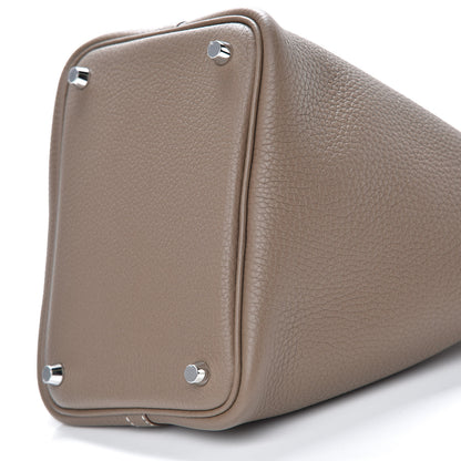 Hermes Taurillon Clemence Picotin Lock 18 PM Etoupe 9 of 9