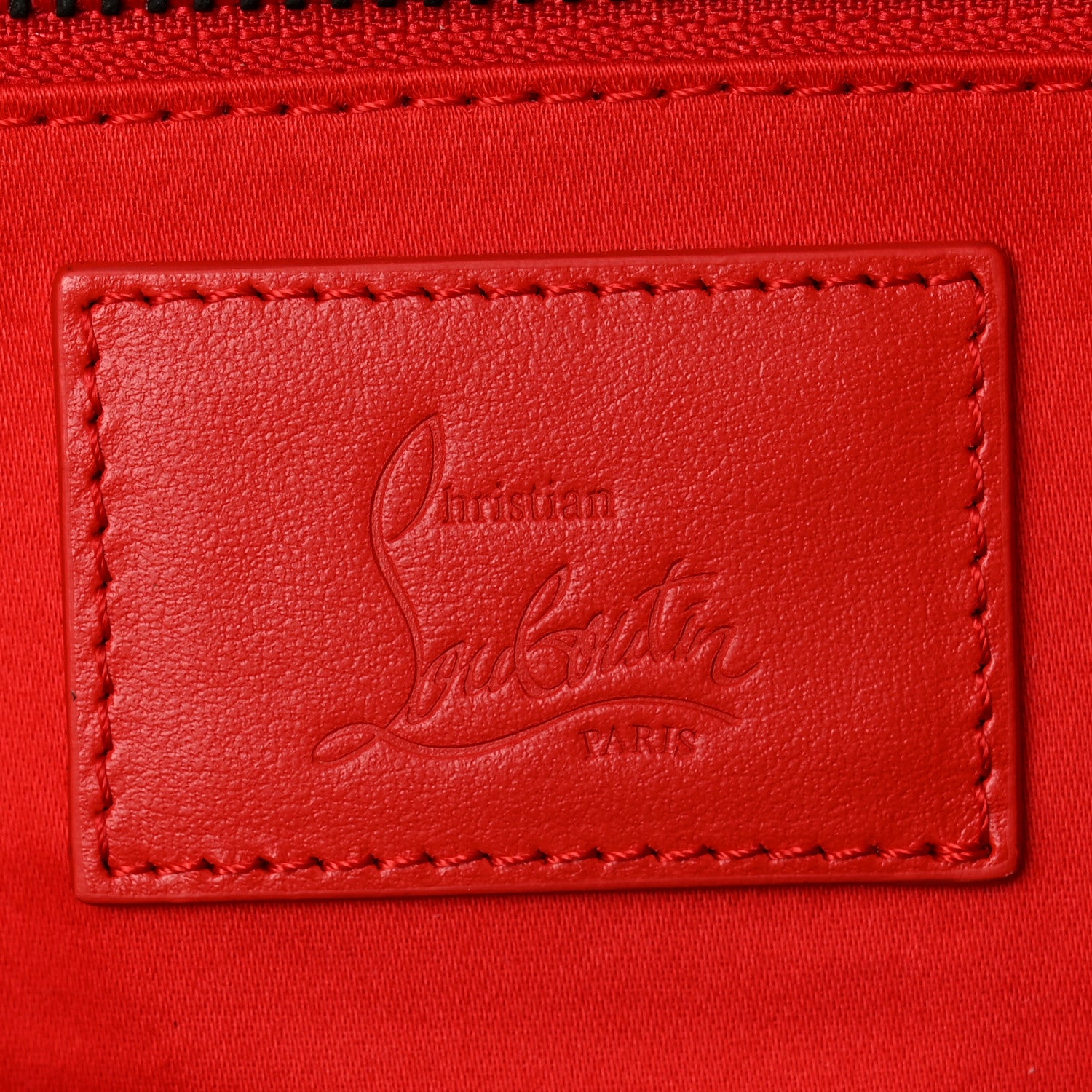 Christian Louboutin Calfskin Sneakender Studded Duffle Bag Black 5 of 11
