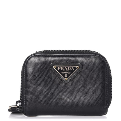 Prada Saffiano Coin Purse Black 1 of 13