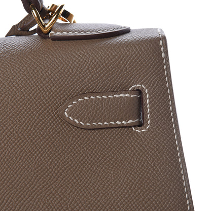 Hermes Epsom Kelly Sellier 32 Etoupe 11 of 37