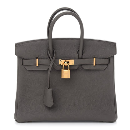 Hermes Togo Birkin 25 Etain 1 of 9