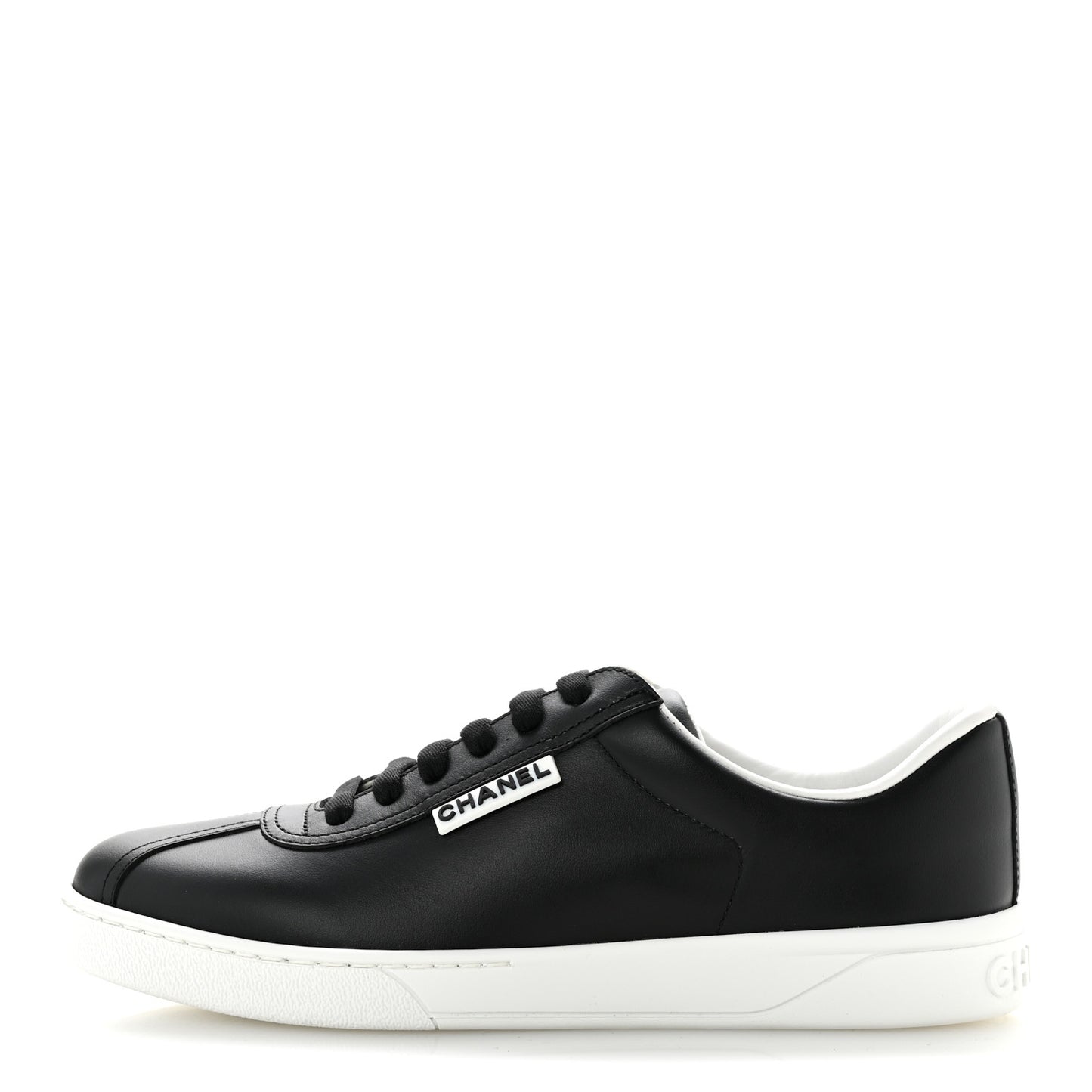 Calfskin CC Uniform Womens Sneakers 37 Black