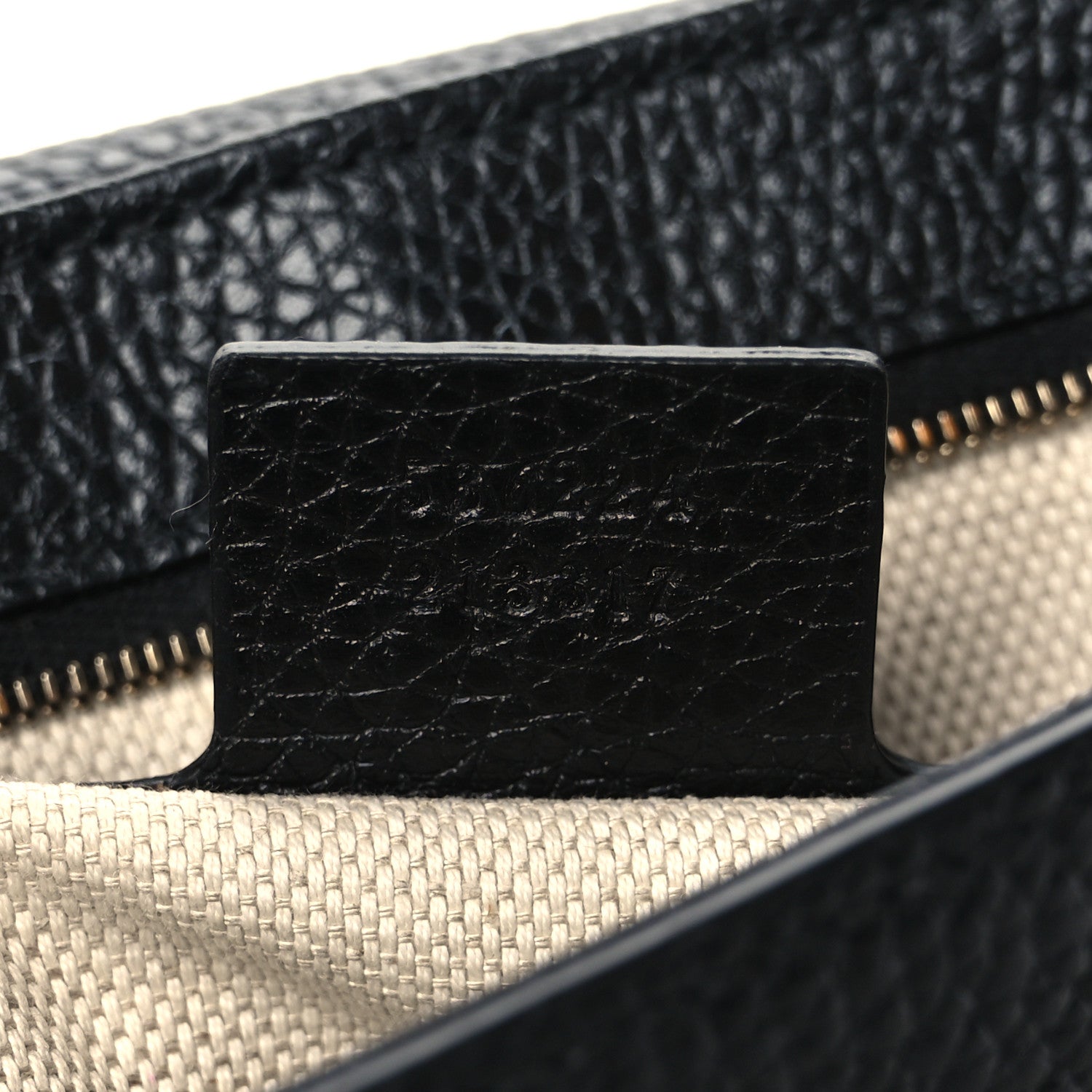 Gucci Pebbled Calfskin Medium Soho Flap Crossbody Black 7 of 11