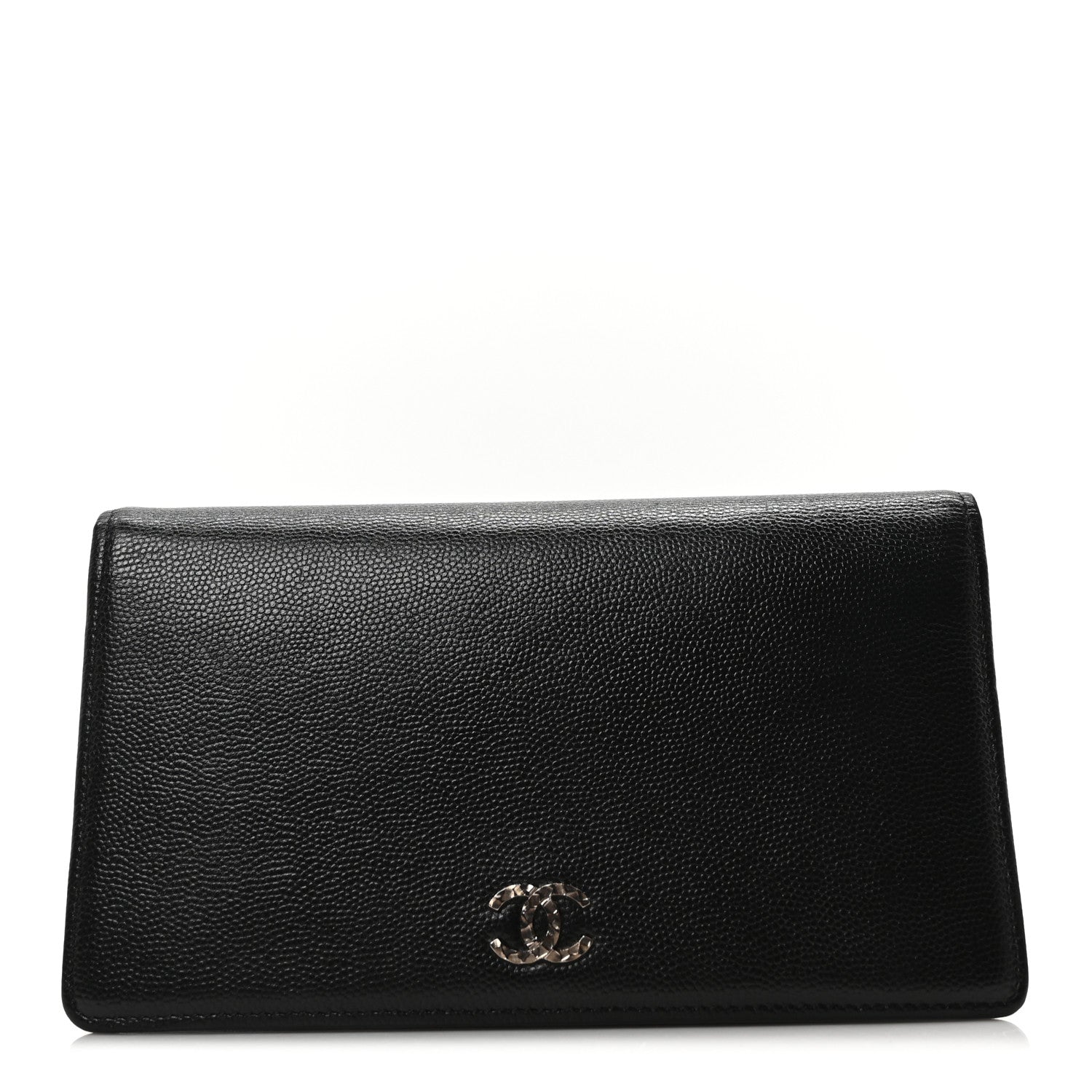 Chanel Caviar CC Yen Wallet Black 1 of 9