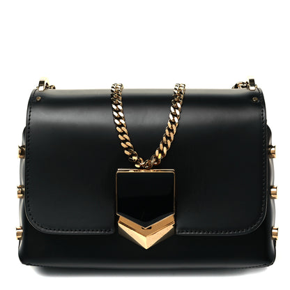 Jimmy Choo Smooth Calfskin Lockett Petite Shoulder Bag Black 1 of 9