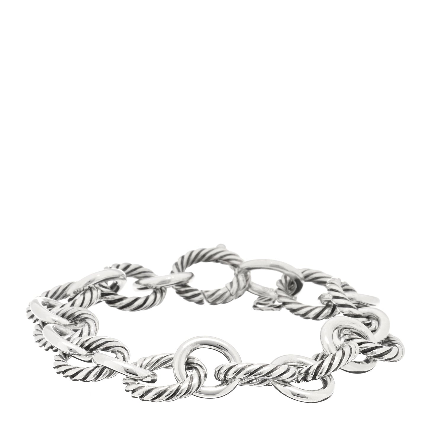 Sterling Silver 12mm Large Oval Link Bracelet