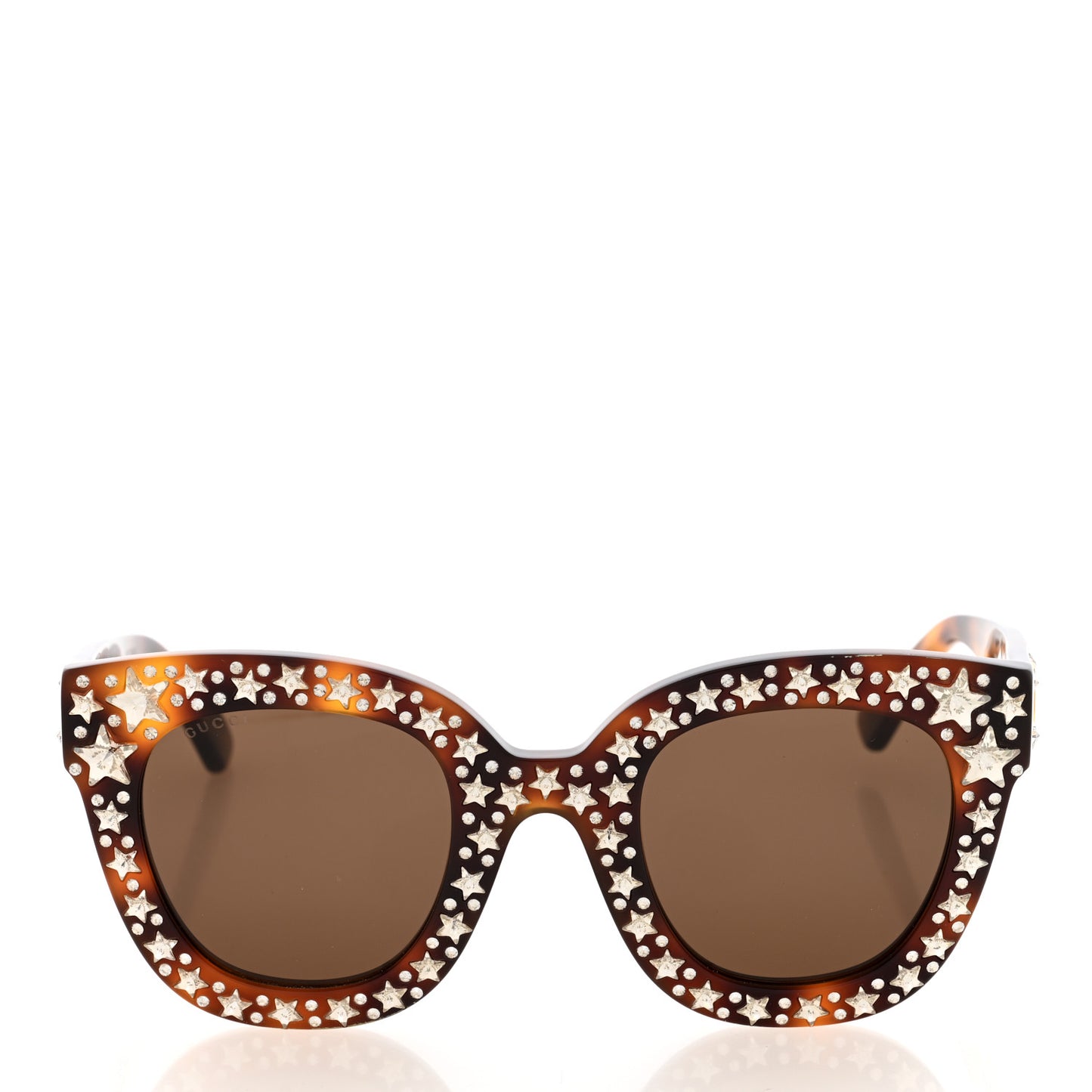 Acetate Stars Cat Eye Sunglasses GG0116S Havana